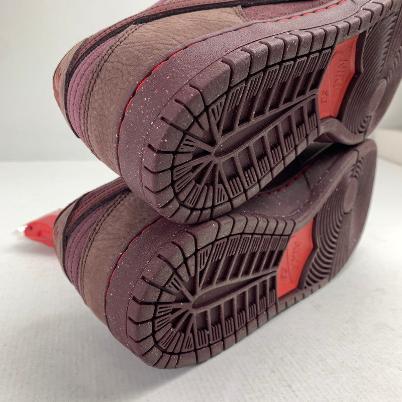 【中古品】【メンズ】 NIKE SB ナイキエスビー FN0619-600 DUNK LOW PRM CITY OF LOVE ”BURGUNDY” ダンク ロー スニーカー 靴 160-261014-mh-02-fuzh サイズ：27cm カラー：ワイン 万代Net店