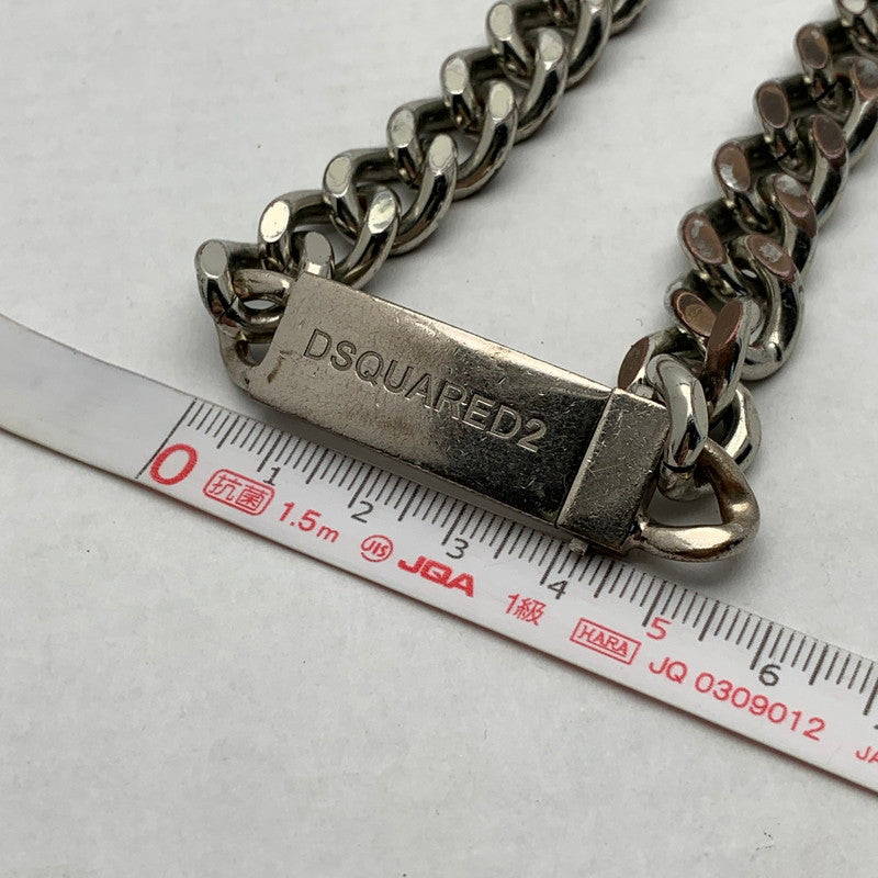 【中古品】【メンズ】 DSQUARED2 ディースクエアード CHAINED2 NECKLACE チェーン ネックレス ブランド アクセサリー 192-261017-gm-38-fuzh カラー：シルバー 万代Net店