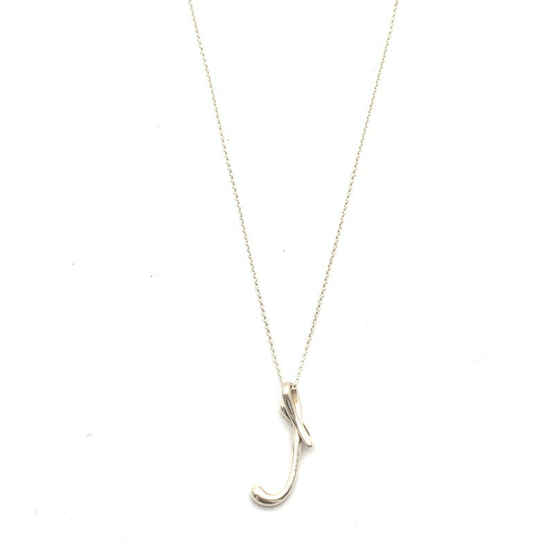 【中古品】【メンズ】 TIFFANY&CO ティファニー イニシャルTネックレス SV.925 ブランド アクセサリー 192-261017-gm-37-fuzh カラー：シルバー 万代Net店