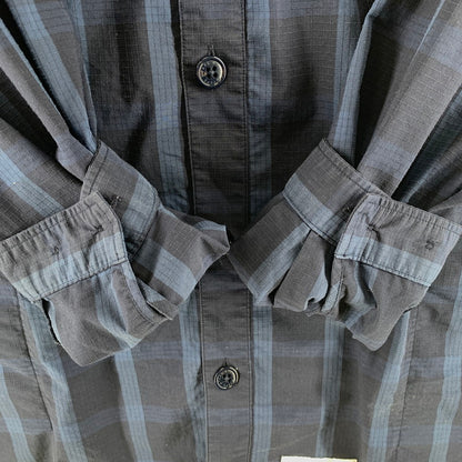 【中古品】【メンズ】 WTAPS ダブルタップス 211GWDT-SHM01 21SS WCPO LS RIPSTOP COOL MAX ダブルシーピーオー ロングスリーブ シャツ クールマックス トップス 長袖 古着 142-261012-mh-13-fuzh サイズ：02 カラー：ネイビー・チェック 万代Net店