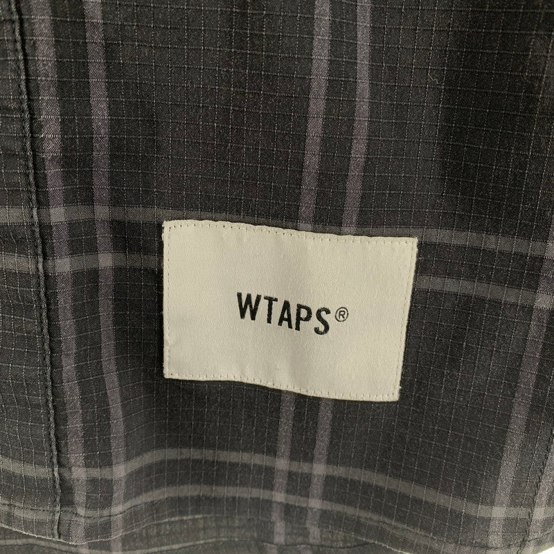 【中古品】【メンズ】 WTAPS ダブルタップス 211GWDT-SHM01 21SS WCPO LS RIPSTOP COOL MAX ダブルシーピーオー ロングスリーブ シャツ クールマックス トップス 長袖 古着 142-261012-mh-14-fuzh サイズ：02 カラー：ブラック・チェック 万代Net店