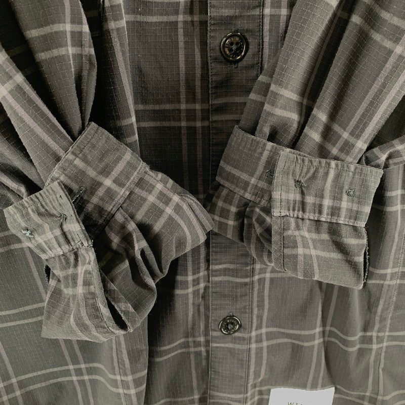 【中古品】【メンズ】 WTAPS ダブルタップス 211GWDT-SHM01 21SS WCPO LS RIPSTOP COOL MAX ダブルシーピーオー ロングスリーブ シャツ クールマックス トップス 長袖 古着 142-261012-mh-14-fuzh サイズ：02 カラー：ブラック・チェック 万代Net店