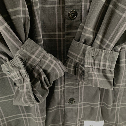 【中古品】【メンズ】 WTAPS ダブルタップス 211GWDT-SHM01 21SS WCPO LS RIPSTOP COOL MAX ダブルシーピーオー ロングスリーブ シャツ クールマックス トップス 長袖 古着 142-261012-mh-14-fuzh サイズ：02 カラー：ブラック・チェック 万代Net店