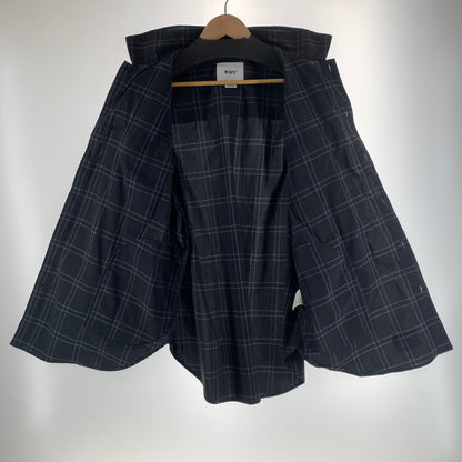 【中古品】【メンズ】 WTAPS ダブルタップス 211GWDT-SHM01 21SS WCPO LS RIPSTOP COOL MAX ダブルシーピーオー ロングスリーブ シャツ クールマックス トップス 長袖 古着 142-261012-mh-14-fuzh サイズ：02 カラー：ブラック・チェック 万代Net店