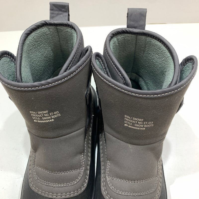 【中古品】【レディース】 MOONSTAR ムーンスター 810S SNOWF スノーブーツ 靴 CHARCOAL 本体のみ ※使用感あり 167-261028-io-05-fuzh サイズ：23.0cm カラー：チャコール 万代Net店