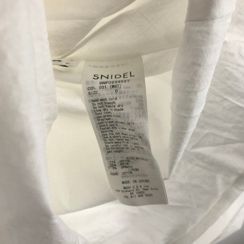 【中古品】【レディース】 SNIDEL スナイデル ワンピース WHITE ワンピ 女性用 上品 おしゃれ 170-261018-io-09-fuzh カラー：ホワイト 万代Net店