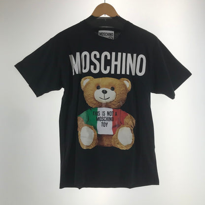【中古品】【メンズ】 MOSCHINO モスキーノ 半袖Tシャツ BLACK V07080540 141-261012-io-10-fuzh サイズ：XXS カラー：ブラック 万代Net店