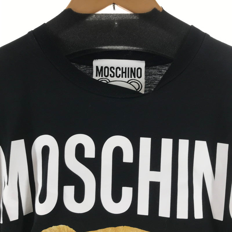 【中古品】【メンズ】 MOSCHINO モスキーノ 半袖Tシャツ BLACK V07080540 141-261012-io-10-fuzh サイズ：XXS カラー：ブラック 万代Net店