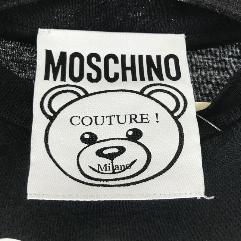 【中古品】【メンズ】 MOSCHINO モスキーノ 半袖Tシャツ BLACK V07080540 141-261012-io-10-fuzh サイズ：XXS カラー：ブラック 万代Net店