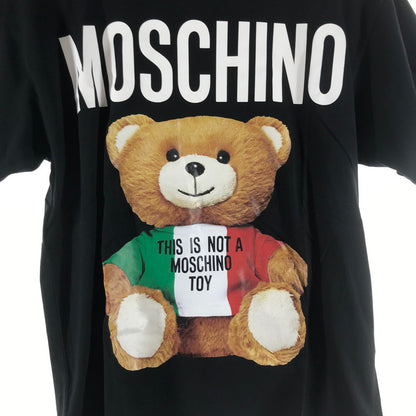 【中古品】【メンズ】 MOSCHINO モスキーノ 半袖Tシャツ BLACK V07080540 141-261012-io-10-fuzh サイズ：XXS カラー：ブラック 万代Net店