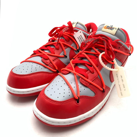 【中古品】【メンズ】 NIKE ナイキ×OFF-WHITE オフホワイト CT0856-600 DUNK LOW UNIVERSITY RED ダンク ロー スニーカー 靴 160-261017-gm-29-fuzh サイズ：29cm カラー：レッド 万代Net店