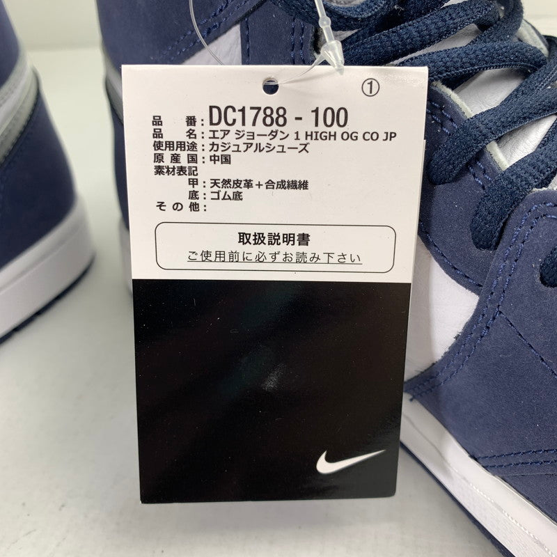【中古品】【メンズ】 NIKE ナイキ DC1788-100 AIR JORDAN 1 HIGH OG CO.JP エアジョーダン 1 ハイ スニーカー 靴 160-261014-mh-03-fuzh サイズ：29cm カラー：ネイビー・ホワイト 万代Net店