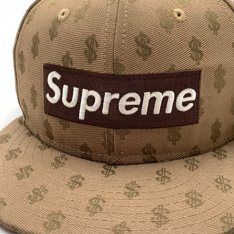 【中古品】【メンズ】 SUPREME シュプリーム×NEW ERA ニューエラ MONOGRAM BOX LOGO CAP モノグラムボックスロゴキャップ 149-261017-gm-32-fuzh サイズ：59.6cm カラー：ベージュ 万代Net店