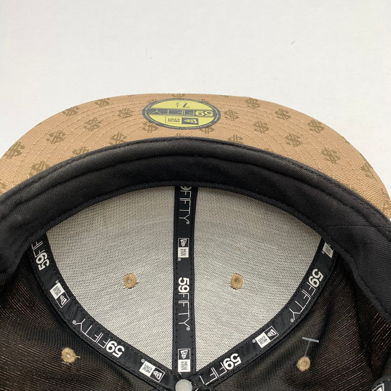 【中古品】【メンズ】 SUPREME シュプリーム×NEW ERA ニューエラ MONOGRAM BOX LOGO CAP モノグラムボックスロゴキャップ 149-261017-gm-32-fuzh サイズ：59.6cm カラー：ベージュ 万代Net店