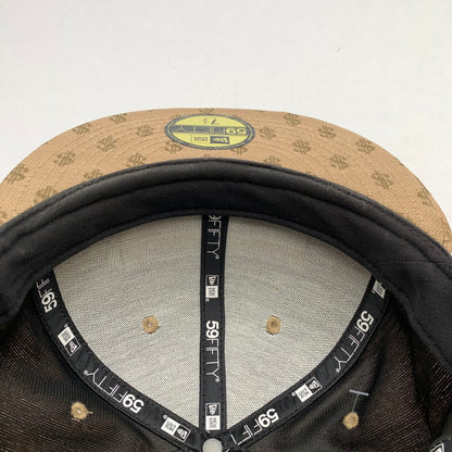【中古品】【メンズ】 SUPREME シュプリーム×NEW ERA ニューエラ MONOGRAM BOX LOGO CAP モノグラムボックスロゴキャップ 149-261017-gm-32-fuzh サイズ：59.6cm カラー：ベージュ 万代Net店