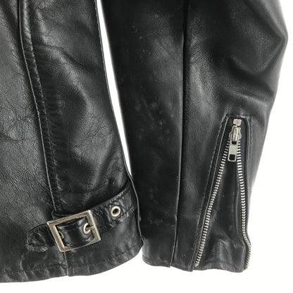 【中古品】【メンズ】 SCHOTT ショット 641 SINGLE RIDERS JACKET シングル ライダースジャケット BLACK USA製 ライナー・ハンガー付属 ※袖汚れ・毛玉・使用感あり 145-261013-io-08-fuzh サイズ：36 カラー：ブラック 万代Net店