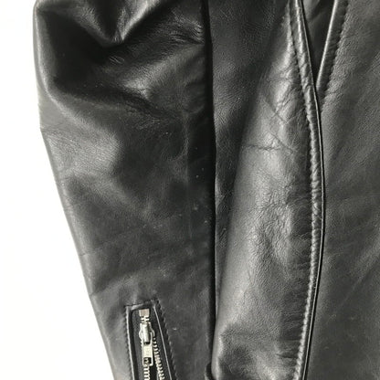 【中古品】【メンズ】 SCHOTT ショット 641 SINGLE RIDERS JACKET シングル ライダースジャケット BLACK USA製 ライナー・ハンガー付属 ※袖汚れ・毛玉・使用感あり 145-261013-io-08-fuzh サイズ：36 カラー：ブラック 万代Net店
