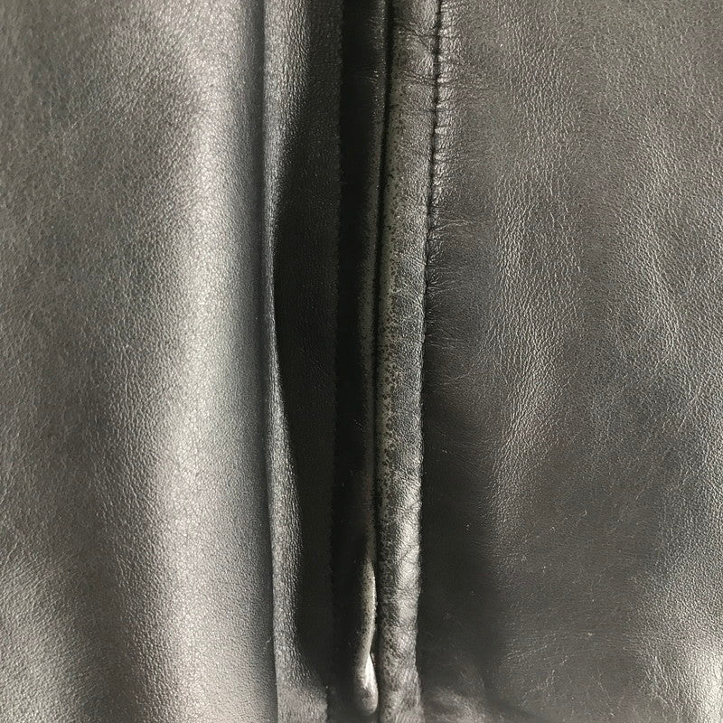 【中古品】【メンズ】 SCHOTT ショット 641 SINGLE RIDERS JACKET シングル ライダースジャケット BLACK USA製 ライナー・ハンガー付属 ※袖汚れ・毛玉・使用感あり 145-261013-io-08-fuzh サイズ：36 カラー：ブラック 万代Net店
