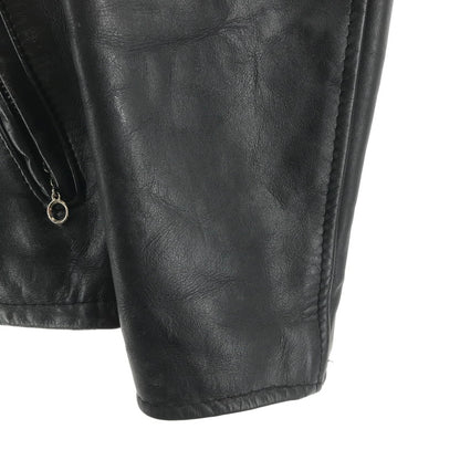 【中古品】【メンズ】 SCHOTT ショット 641 SINGLE RIDERS JACKET シングル ライダースジャケット BLACK USA製 ライナー・ハンガー付属 ※袖汚れ・毛玉・使用感あり 145-261013-io-08-fuzh サイズ：36 カラー：ブラック 万代Net店