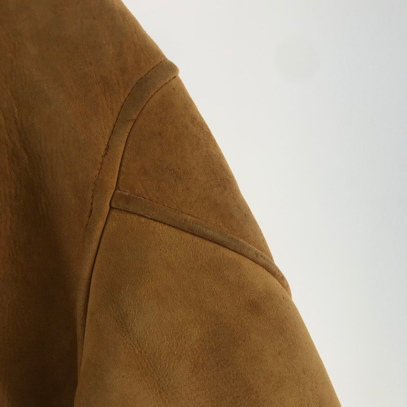 【中古品】【メンズ】 ムートンジャケット 上着 アウター CAMEL サイズ不明 VINTAGE ※使用感あり 145-261013-io-13-fuzh サイズ：不明 カラー：キャメル 万代Net店