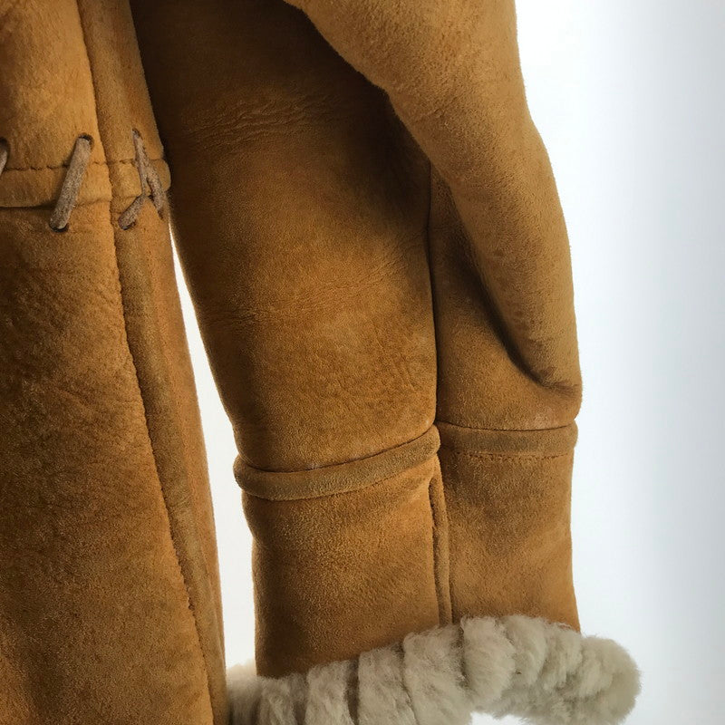 【中古品】【メンズ】 ムートンジャケット 上着 アウター CAMEL サイズ不明 VINTAGE ※使用感あり 145-261013-io-13-fuzh サイズ：不明 カラー：キャメル 万代Net店