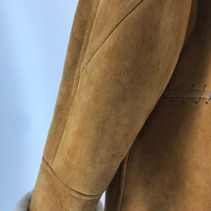 【中古品】【メンズ】 ムートンジャケット 上着 アウター CAMEL サイズ不明 VINTAGE ※使用感あり 145-261013-io-13-fuzh サイズ：不明 カラー：キャメル 万代Net店