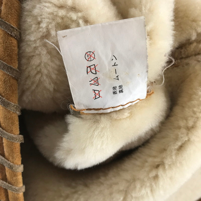 【中古品】【メンズ】 ムートンジャケット 上着 アウター CAMEL サイズ不明 VINTAGE ※使用感あり 145-261013-io-13-fuzh サイズ：不明 カラー：キャメル 万代Net店