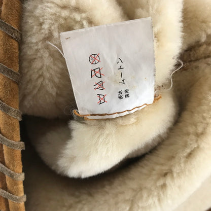 【中古品】【メンズ】 ムートンジャケット 上着 アウター CAMEL サイズ不明 VINTAGE ※使用感あり 145-261013-io-13-fuzh サイズ：不明 カラー：キャメル 万代Net店