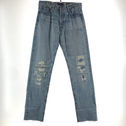 【中古品】【メンズ】 LEVI'S リーバイス BLUETAB 1980 501 DENIM PANTS デニムパンツ LIGHT BLUE ※裾カットあり 156-261013-io-15-fuzh サイズ：30×32 カラー：ライトブルー 万代Net店