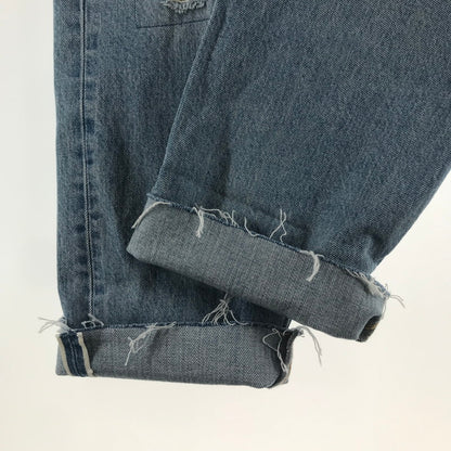 【中古品】【メンズ】 LEVI'S リーバイス BLUETAB 1980 501 DENIM PANTS デニムパンツ LIGHT BLUE ※裾カットあり 156-261013-io-15-fuzh サイズ：30×32 カラー：ライトブルー 万代Net店