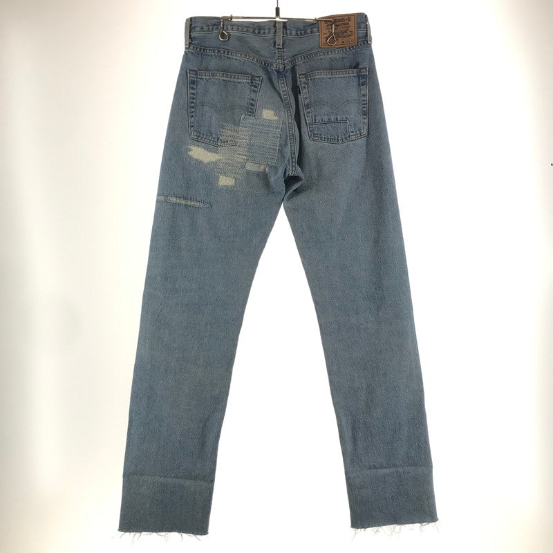 【中古品】【メンズ】 LEVI'S リーバイス BLUETAB 1980 501 DENIM PANTS デニムパンツ LIGHT BLUE ※裾カットあり 156-261013-io-15-fuzh サイズ：30×32 カラー：ライトブルー 万代Net店