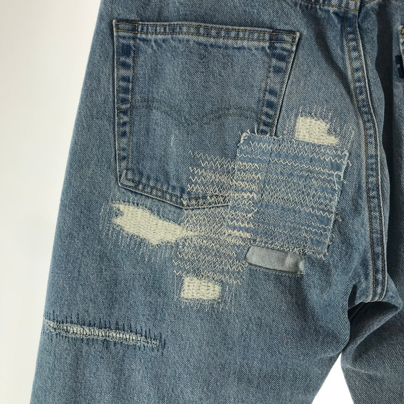【中古品】【メンズ】 LEVI'S リーバイス BLUETAB 1980 501 DENIM PANTS デニムパンツ LIGHT BLUE ※裾カットあり 156-261013-io-15-fuzh サイズ：30×32 カラー：ライトブルー 万代Net店