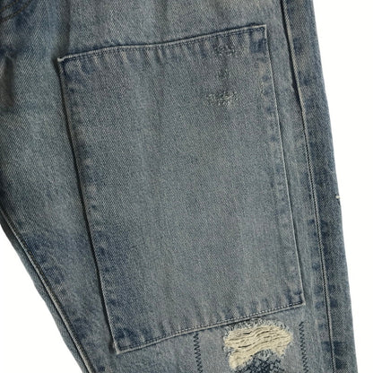 【中古品】【メンズ】 LEVI'S リーバイス BLUETAB 1980 501 DENIM PANTS デニムパンツ LIGHT BLUE ※裾カットあり 156-261013-io-15-fuzh サイズ：30×32 カラー：ライトブルー 万代Net店