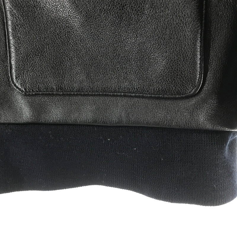 【中古品】【メンズ】 MORGAN PRODUCTIONS モーガン・プロダクションズ A-2 フライトジャケット BLACK ※使用感あり 145-261013-io-06-fuzh サイズ：42 カラー：ブラック 万代Net店