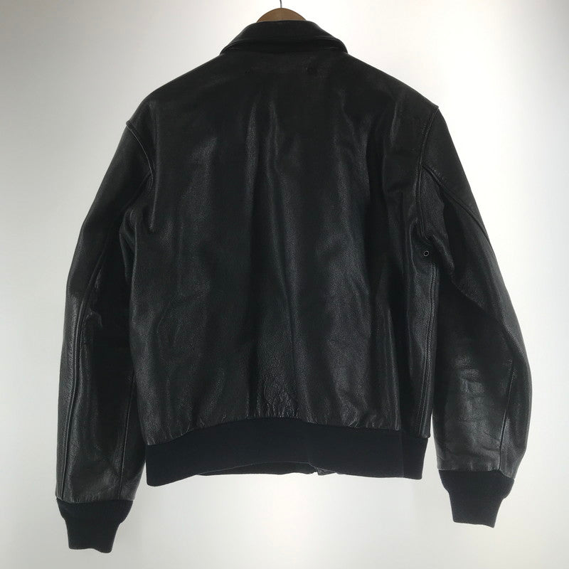 【中古品】【メンズ】 MORGAN PRODUCTIONS モーガン・プロダクションズ A-2 フライトジャケット BLACK ※使用感あり 145-261013-io-06-fuzh サイズ：42 カラー：ブラック 万代Net店