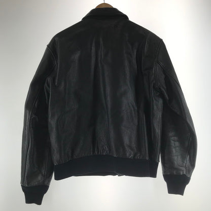 【中古品】【メンズ】 MORGAN PRODUCTIONS モーガン・プロダクションズ A-2 フライトジャケット BLACK ※使用感あり 145-261013-io-06-fuzh サイズ：42 カラー：ブラック 万代Net店