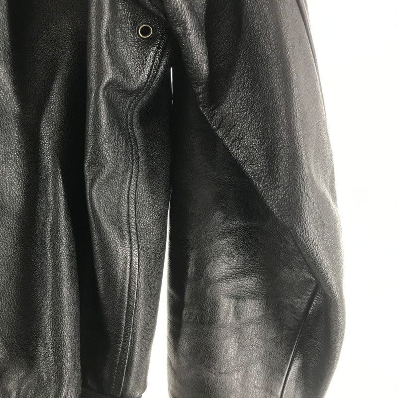 【中古品】【メンズ】 MORGAN PRODUCTIONS モーガン・プロダクションズ A-2 フライトジャケット BLACK ※使用感あり 145-261013-io-06-fuzh サイズ：42 カラー：ブラック 万代Net店