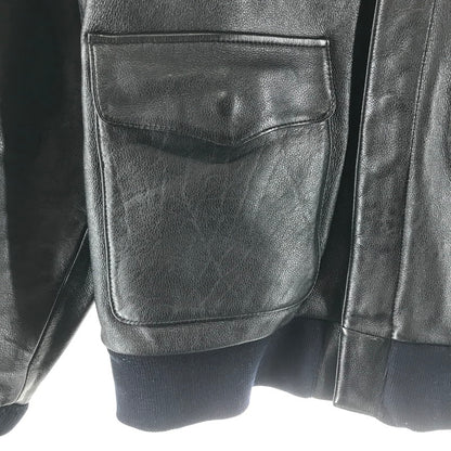 【中古品】【メンズ】 MORGAN PRODUCTIONS モーガン・プロダクションズ A-2 フライトジャケット BLACK ※使用感あり 145-261013-io-06-fuzh サイズ：42 カラー：ブラック 万代Net店