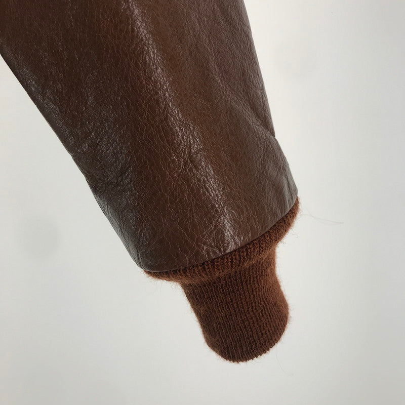 【中古品】【メンズ】 RAINBOW COUNTRY レインボーカントリー RCL-10056 A-2 FLIGHT JACKET フライトジャケット BROWN 下げ札付 ※毛玉・使用感あり 145-261013-io-05-fuzh サイズ：38 カラー：ブラウン 万代Net店