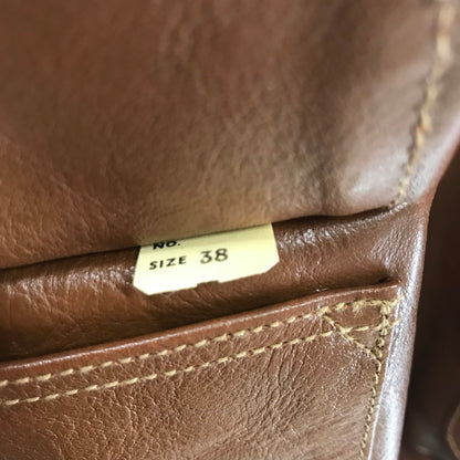 【中古品】【メンズ】 RAINBOW COUNTRY レインボーカントリー RCL-10056 A-2 FLIGHT JACKET フライトジャケット BROWN 下げ札付 ※毛玉・使用感あり 145-261013-io-05-fuzh サイズ：38 カラー：ブラウン 万代Net店