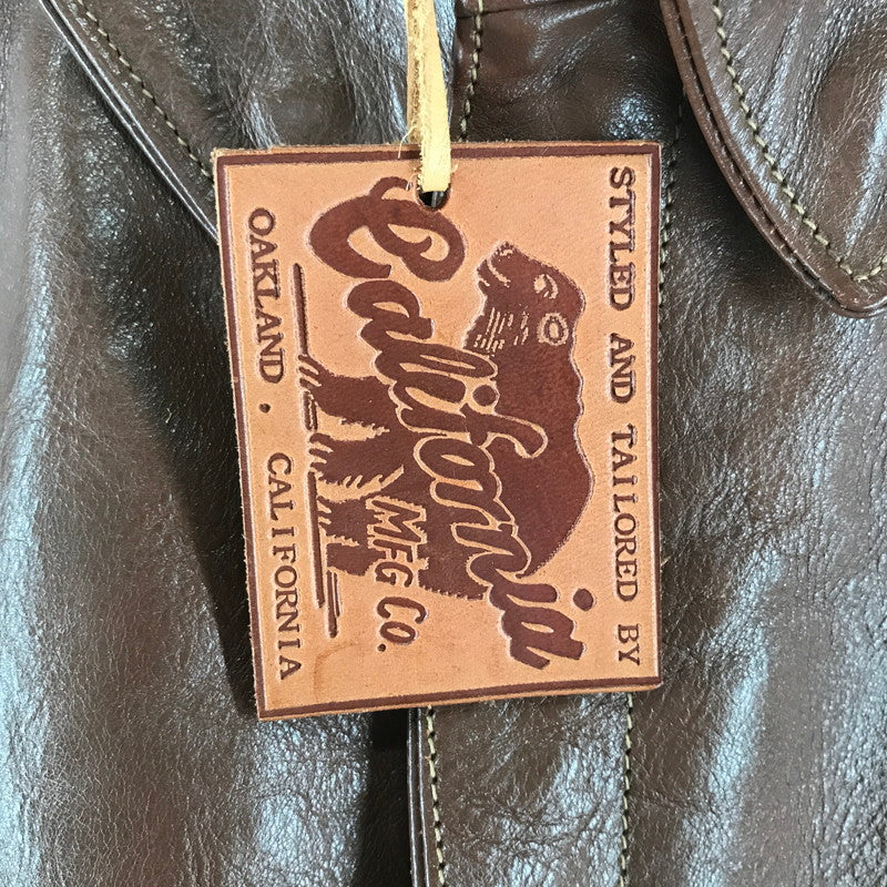 【中古品】【メンズ】 RAINBOW COUNTRY レインボーカントリー RCL-10056 A-2 FLIGHT JACKET フライトジャケット BROWN 下げ札付 ※毛玉・使用感あり 145-261013-io-05-fuzh サイズ：38 カラー：ブラウン 万代Net店