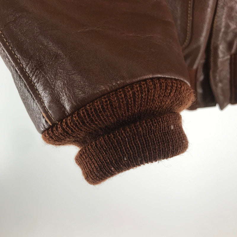 【中古品】【メンズ】 RAINBOW COUNTRY レインボーカントリー RCL-10056 A-2 FLIGHT JACKET フライトジャケット BROWN 下げ札付 ※毛玉・使用感あり 145-261013-io-05-fuzh サイズ：38 カラー：ブラウン 万代Net店
