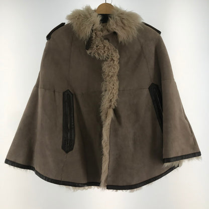 【中古品】【レディース】 DES PRES デプレ ラムポンチョコート LIGHT BROWN ※使用感あり 169-261018-io-06-fuzh サイズ：1 カラー：ライトブラウン 万代Net店