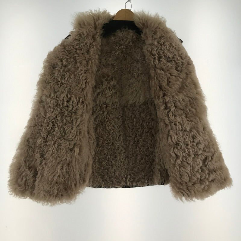 【中古品】【レディース】 DES PRES デプレ ラムポンチョコート LIGHT BROWN ※使用感あり 169-261018-io-06-fuzh サイズ：1 カラー：ライトブラウン 万代Net店