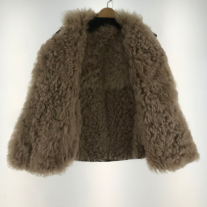 【中古品】【レディース】 DES PRES デプレ ラムポンチョコート LIGHT BROWN ※使用感あり 169-261018-io-06-fuzh サイズ：1 カラー：ライトブラウン 万代Net店