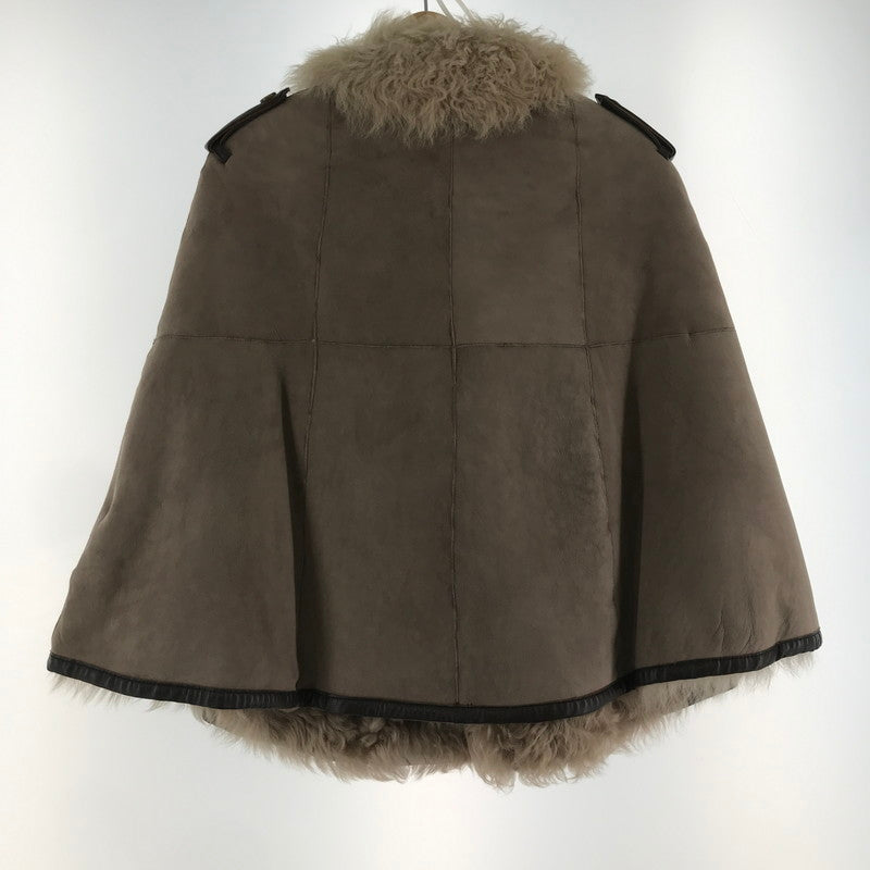【中古品】【レディース】 DES PRES デプレ ラムポンチョコート LIGHT BROWN ※使用感あり 169-261018-io-06-fuzh サイズ：1 カラー：ライトブラウン 万代Net店