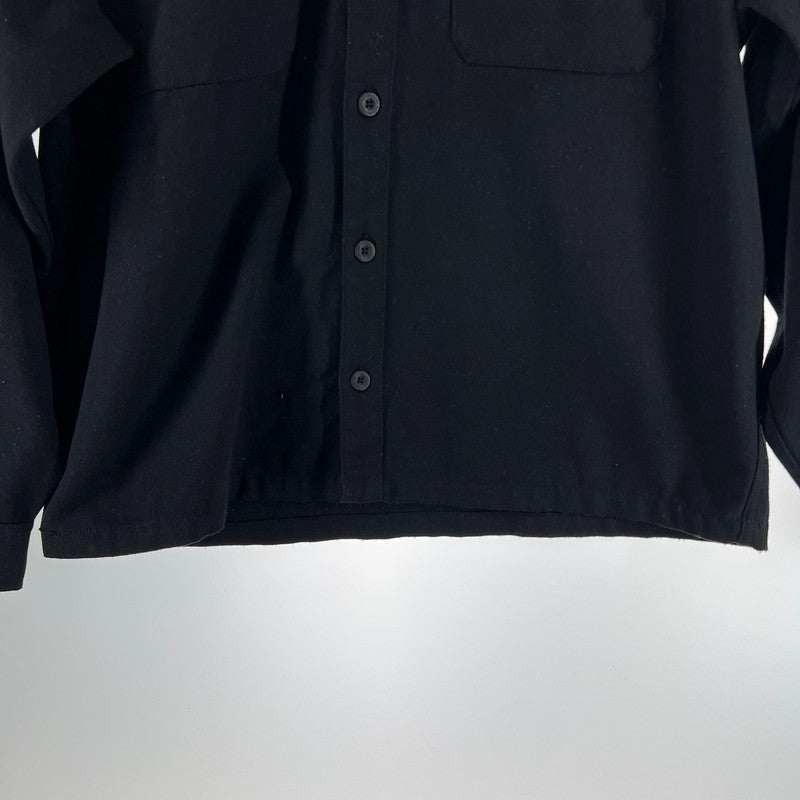 【中古品】【メンズ】 HUF ハフ OLYMPIA HOODED OVERSHIRT 缶バッジ付 ×2 オリンピア フーデッド オーバーシャツ 142-261015-ny-11-fuzh サイズ：L カラー：ブラック グレー 万代Net店
