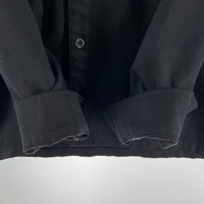 【中古品】【メンズ】 HUF ハフ OLYMPIA HOODED OVERSHIRT 缶バッジ付 ×2 オリンピア フーデッド オーバーシャツ 142-261015-ny-11-fuzh サイズ：L カラー：ブラック グレー 万代Net店