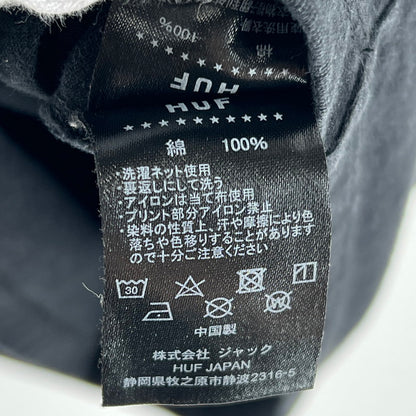 【中古品】【メンズ】 HUF ハフ 半袖Tシャツ フォトプリント 142-261015-ny-03-fuzh サイズ：L カラー：ブラック 万代Net店