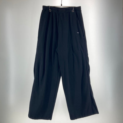 【中古品】【メンズ】 HUF ハフ AIR FLOW FLEECE PANT スウェットパンツ ワイドパンツ カラー BLACK SIZE:L ワンポイント刺繍ロゴ 153-261016-ky-09-fuzh 万代Net店